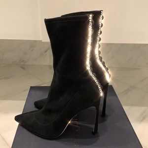 Authentic Sergio Rossi Crystal Bootie 38/US 8